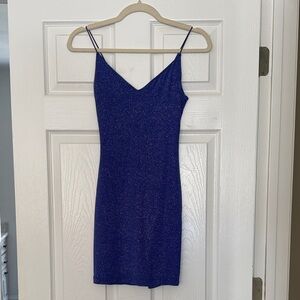 B Darlin Sparkling Blue Mini Dress